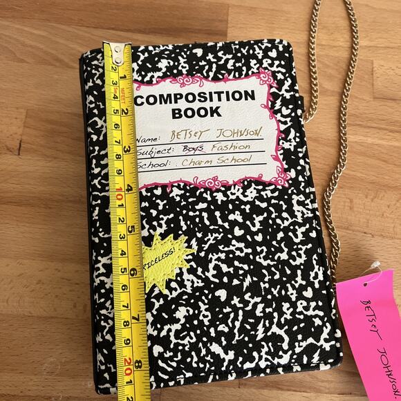 Betsey Johnson Composition Journal Dairy Book Purse - Picture 10 of 13